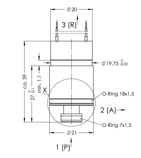 21mm 3-Wege