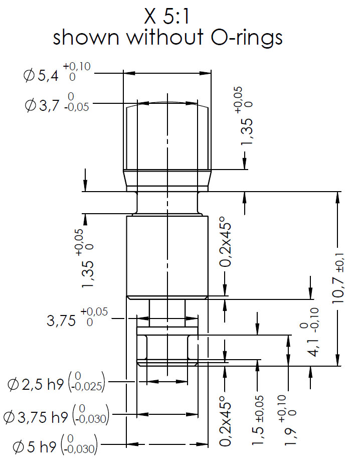 5mm Mikroventil Abmessungen