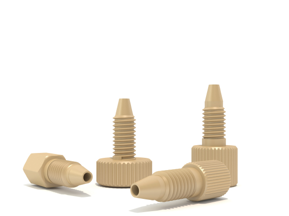 PEEK One piece Tool-free Fittings
